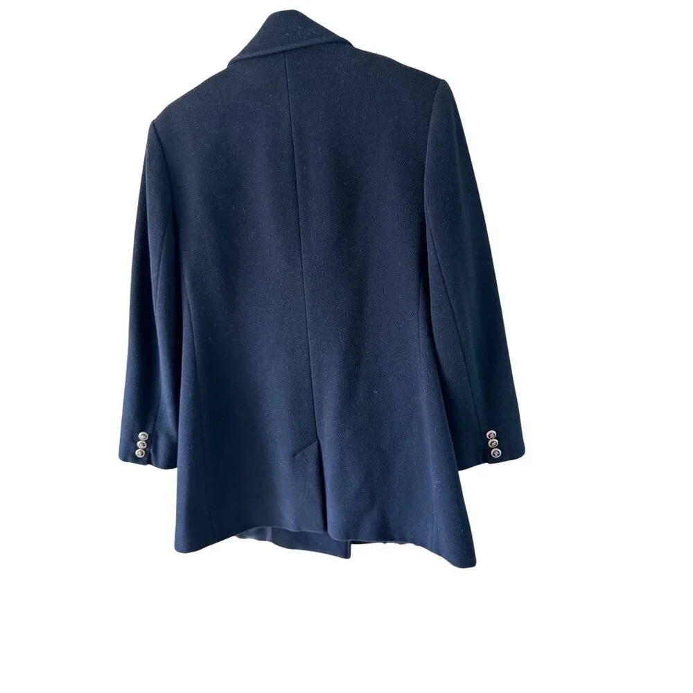 Pendleton Vintage Womens Size 8 Black Wool Cashmere Blend Pea Coat - Picture 7 of 9